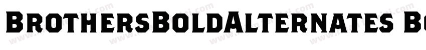 BrothersBoldAlternates Bold字体转换